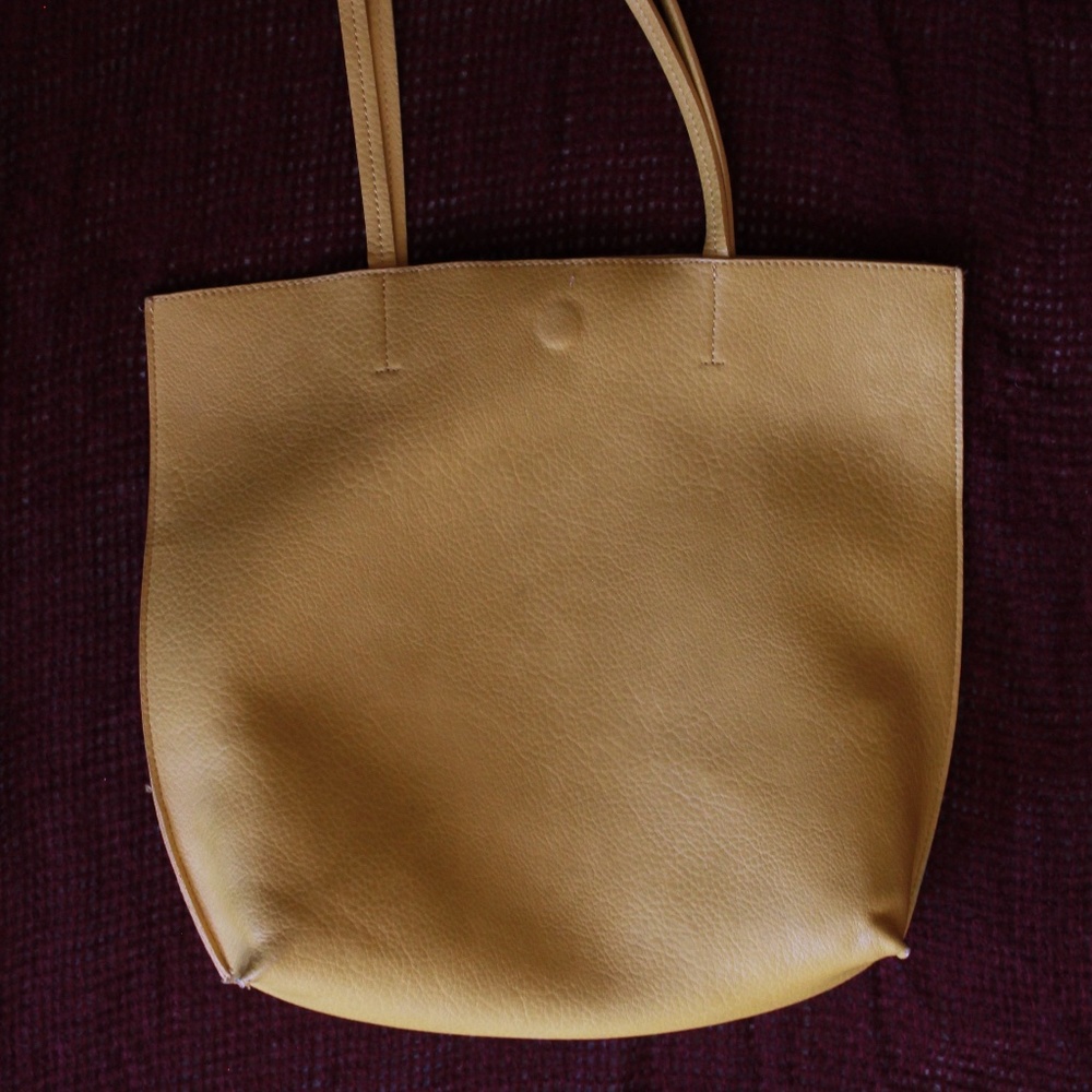 Stitch Fix / mustard tote bag